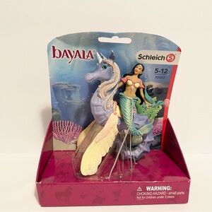 SCHLEICH 70557 BAYALA Isabelle Mermaid Figure Riding Seahorse NEW Retired